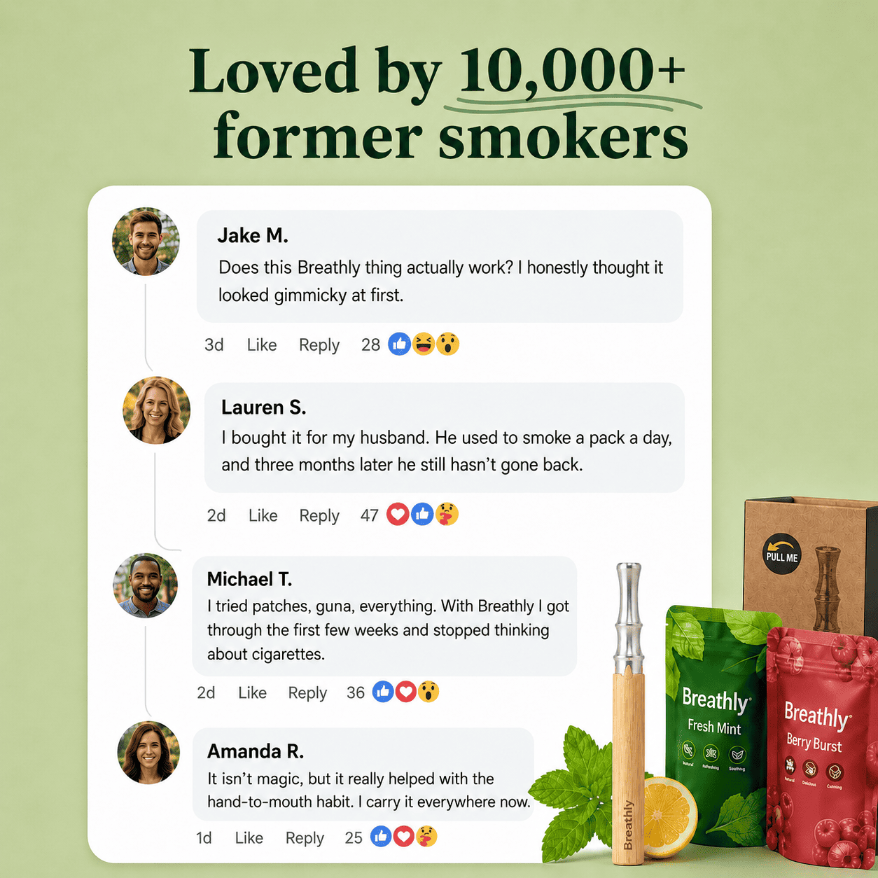 Breathly™ — Keep the ritual, lose the addiction.